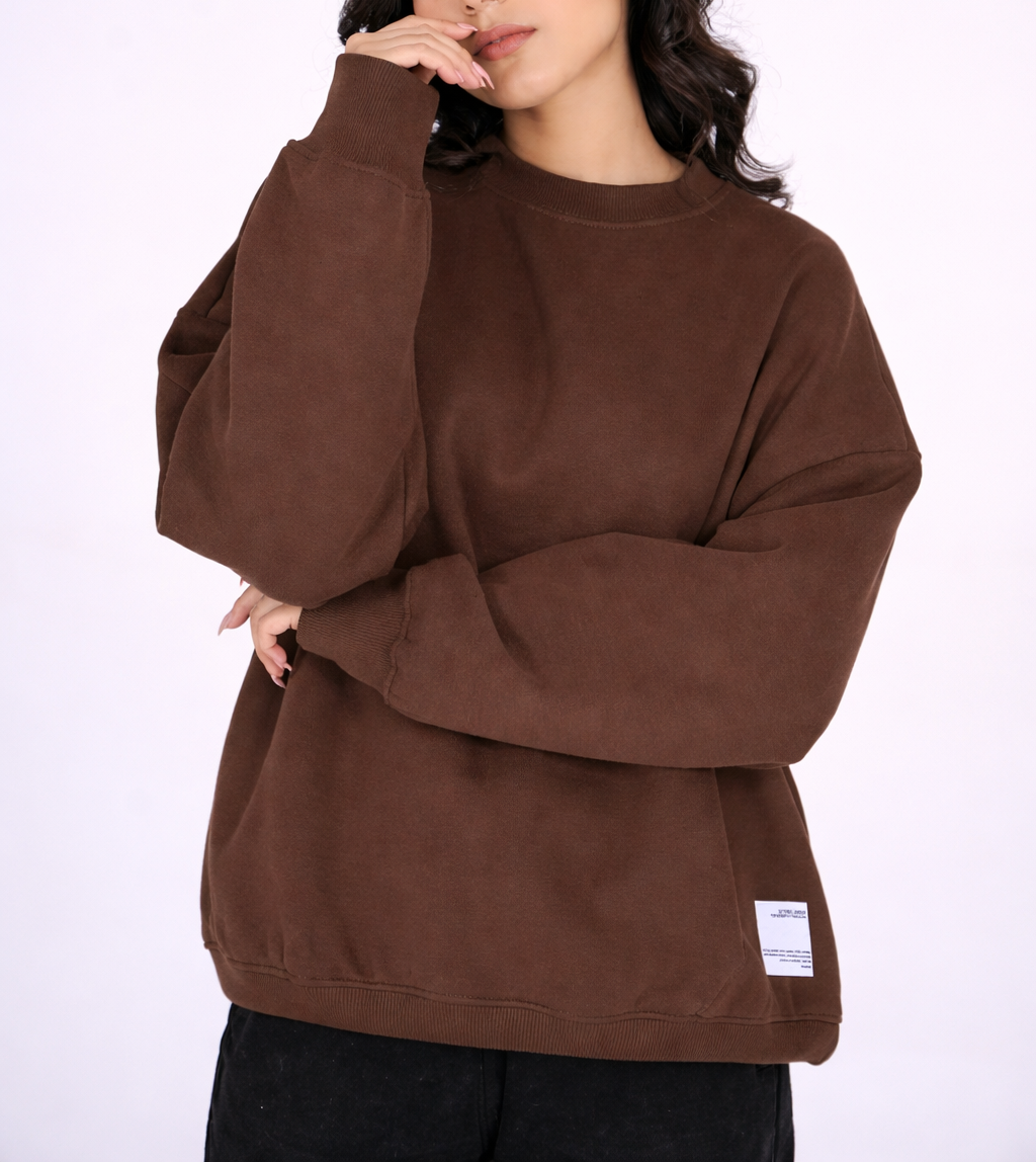 CHOCOLATE BROWN SWEAT SHIRT