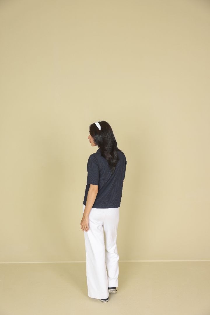 Navy Women Polo Shirt