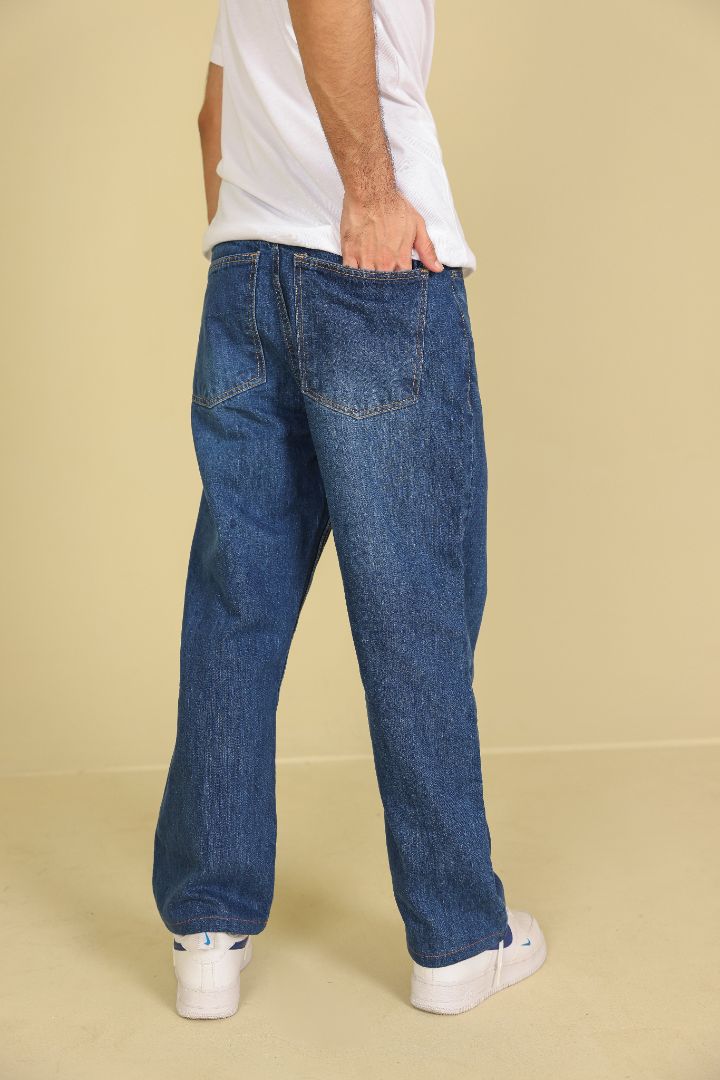 BLUE MENS BAGGY JEANS