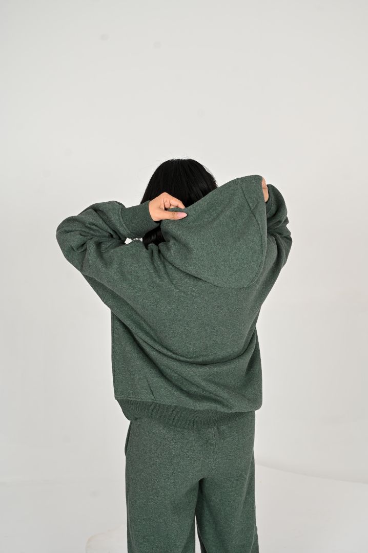 FOREST GREEN OVERSIZED HOODIE