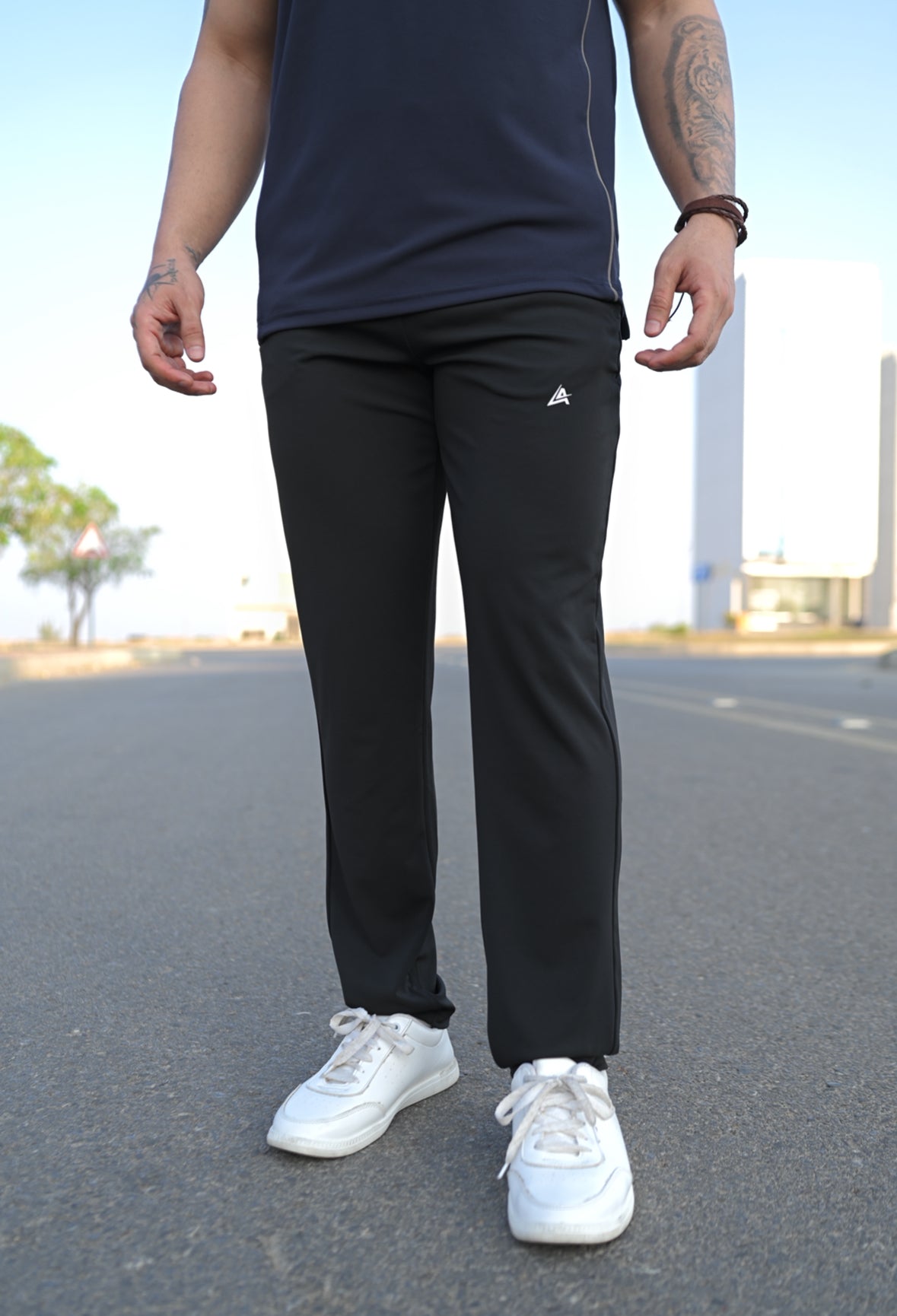 Navy & Black Men's Polo Tracksuit