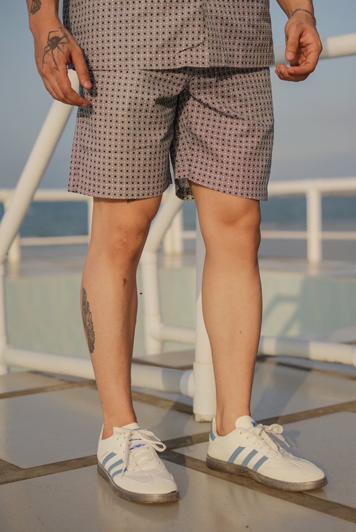 DOT PRINT SHORT SET