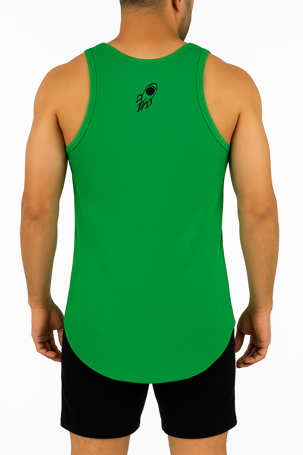 Men's Ribbed Vest - Green