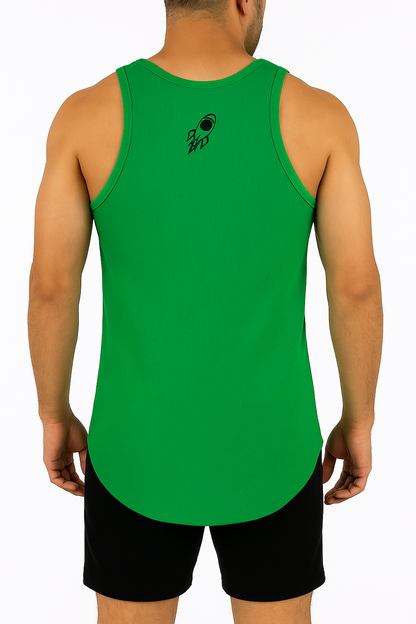 Men's Ribbed Vest - Green