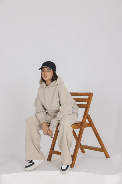 Oversized Tracksuit - Beige