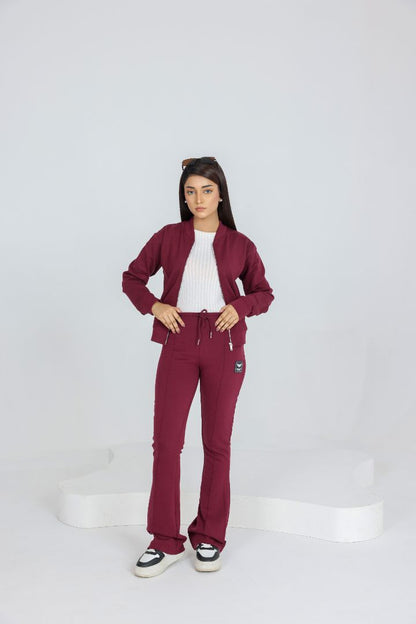 WINE WOMENS TRACK SUIT