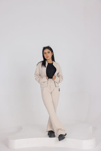 BEIGE STONE  WOMENS TRACK SUIT