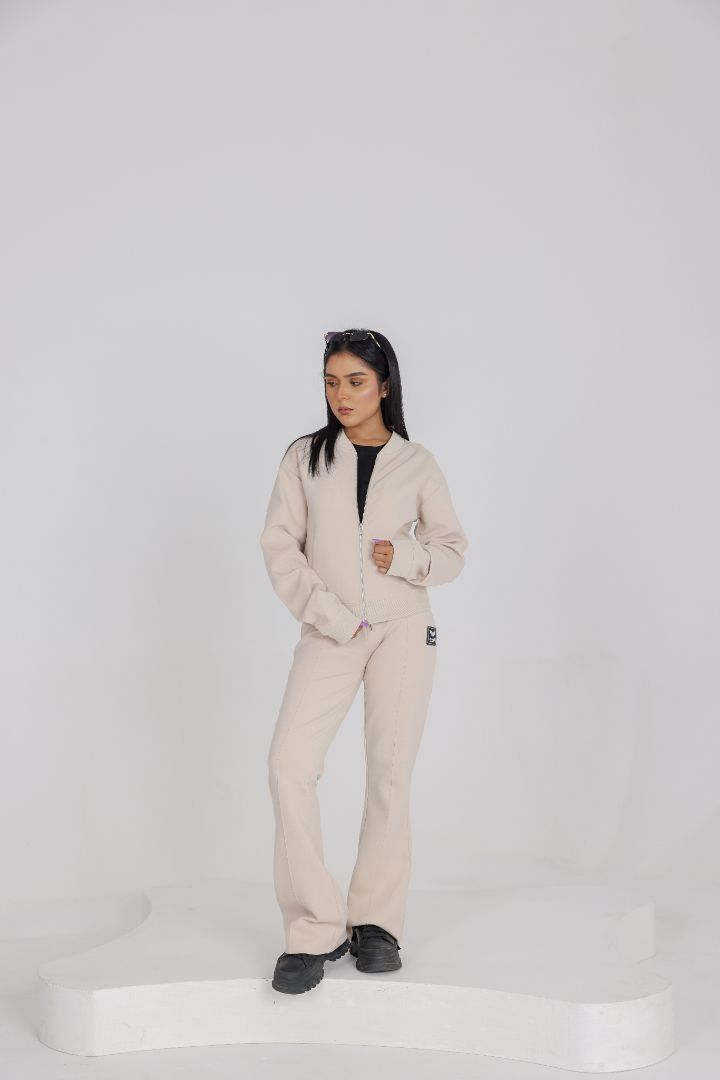 BEIGE STONE  WOMENS TRACK SUIT