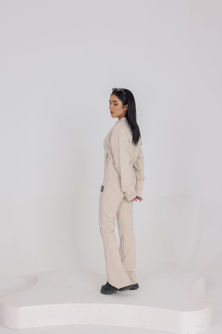 BEIGE STONE  WOMENS TRACK SUIT