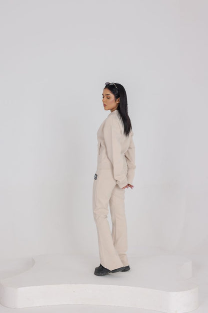 BEIGE STONE  WOMENS TRACK SUIT