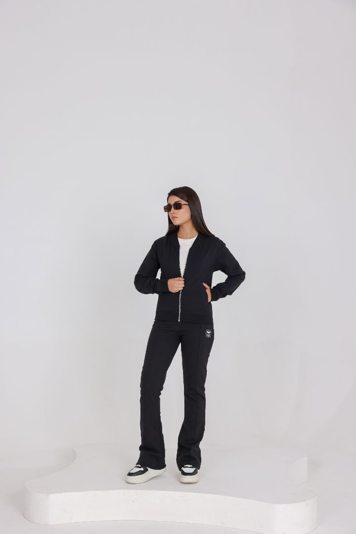 BLACK WOMENS TRACK SUIT