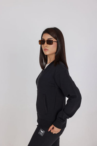 BLACK WOMENS TRACK SUIT