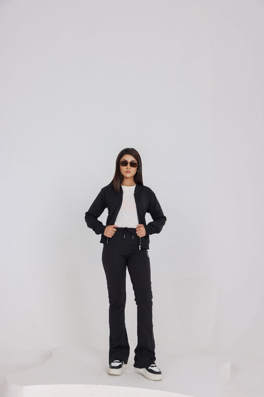 BLACK WOMENS TRACK SUIT