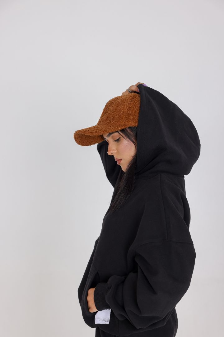 BLACK OVERSIZED HOODIE