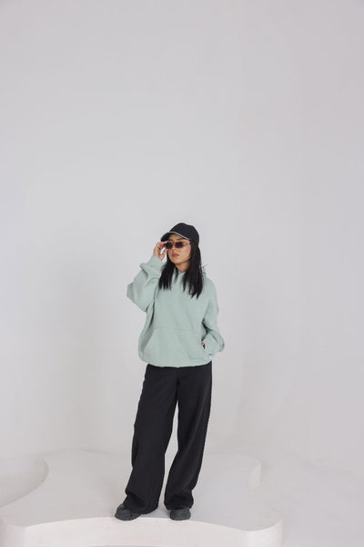 OVERSIZED MINT GREEN HOOD