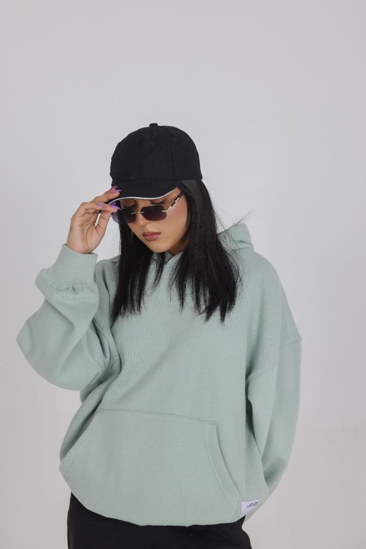 OVERSIZED MINT GREEN HOOD