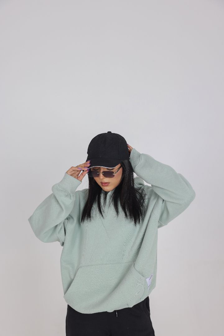 OVERSIZED MINT GREEN HOOD