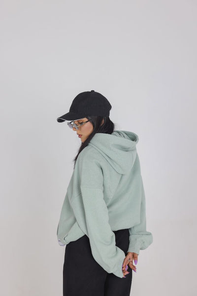 OVERSIZED MINT GREEN HOOD