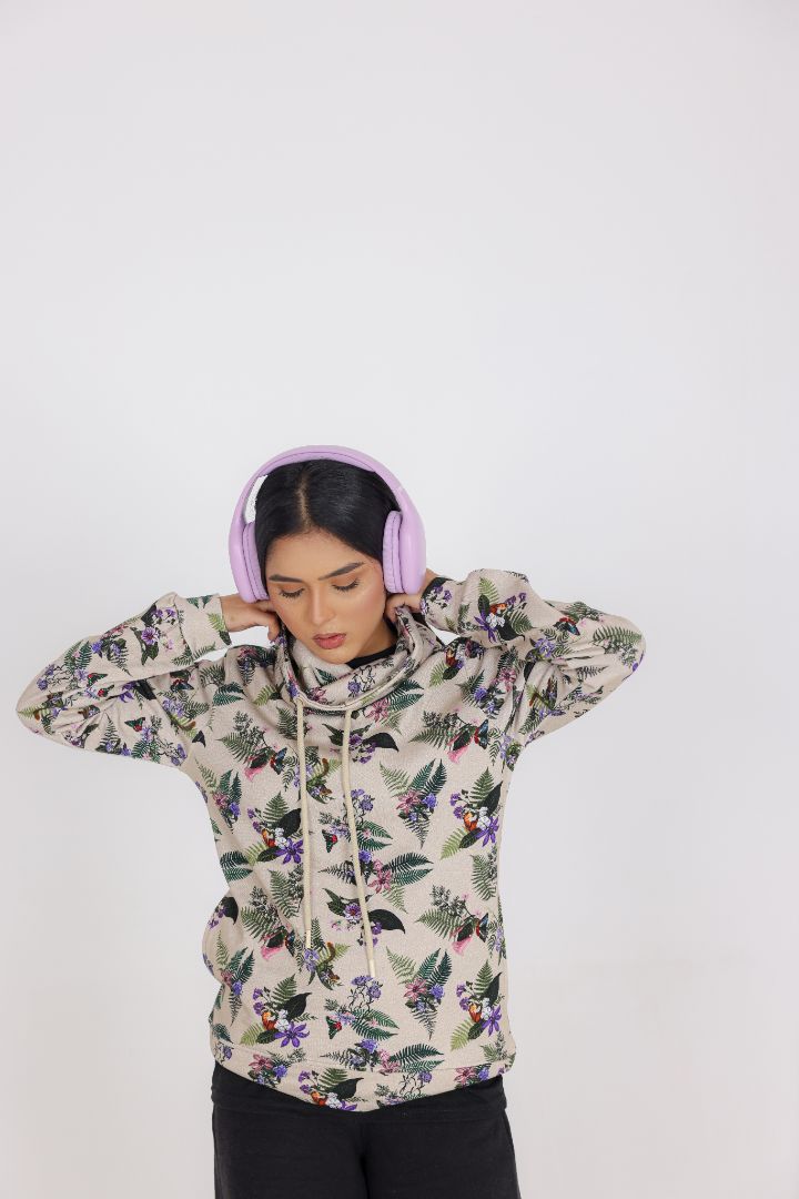 COWL NECK SWEAT SHIRT