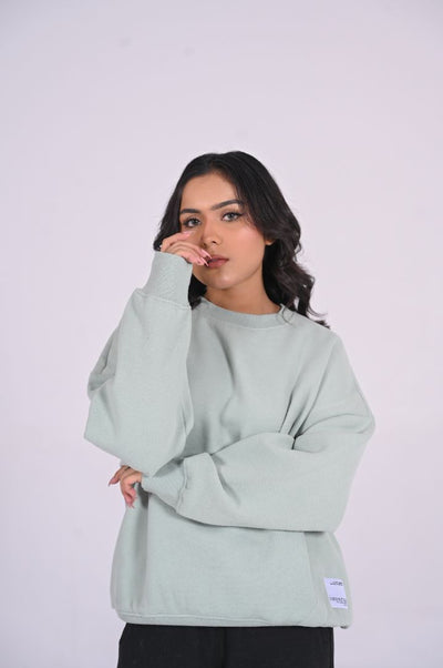 OVERSIZED MINT GREEN SWEAT SHIRT