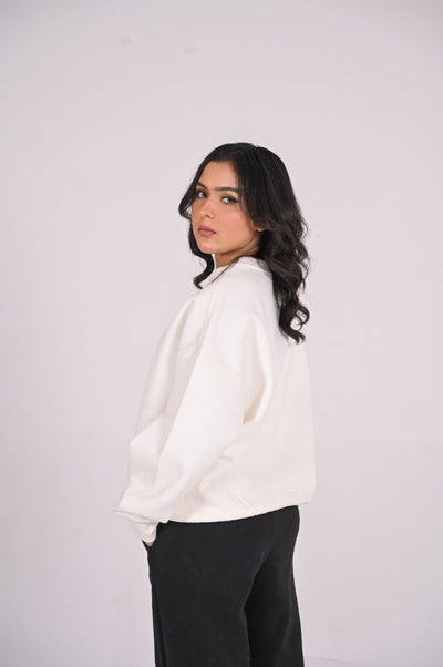 OVERSIZED WHITE SWEAT SHIRT