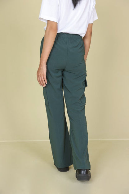 TURQUOISE POCKET JOGGER TROUSER