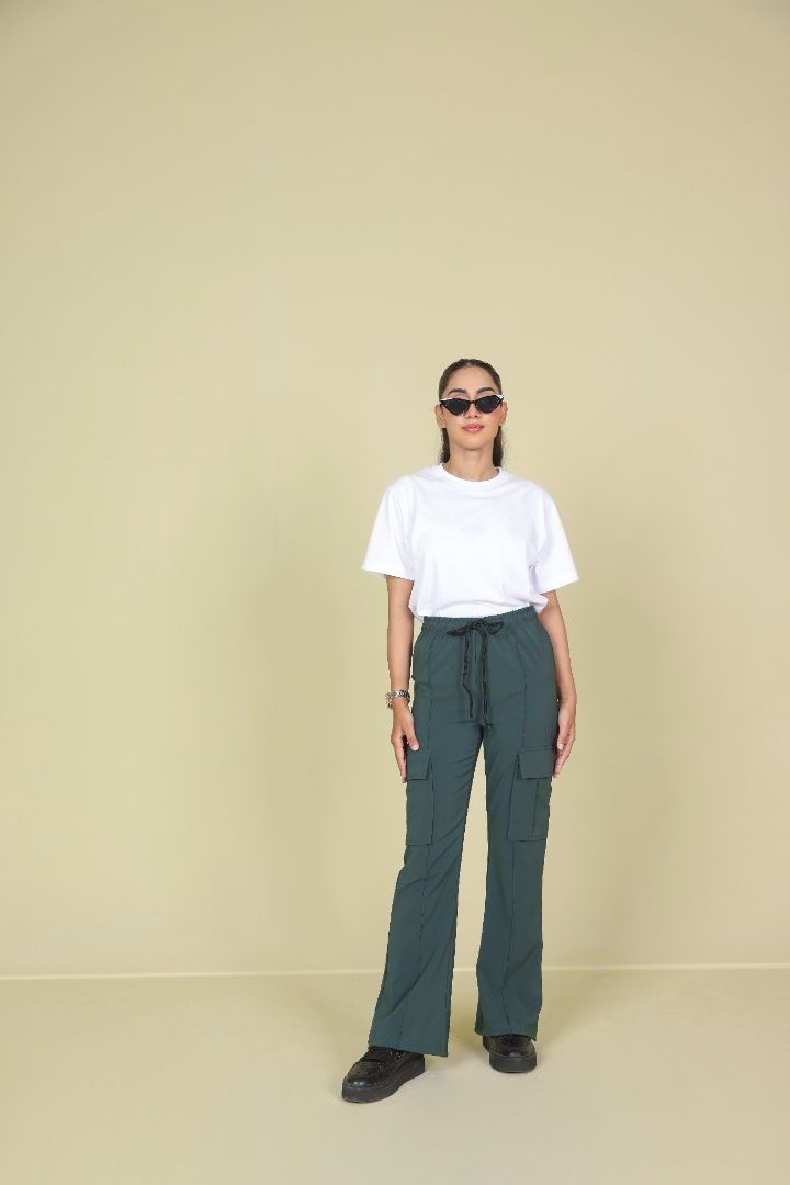 TURQUOISE POCKET JOGGER TROUSER