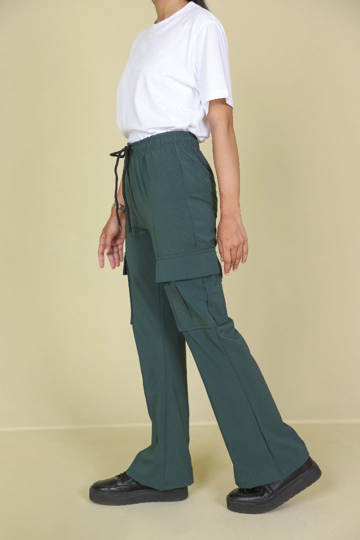 TURQUOISE POCKET JOGGER TROUSER