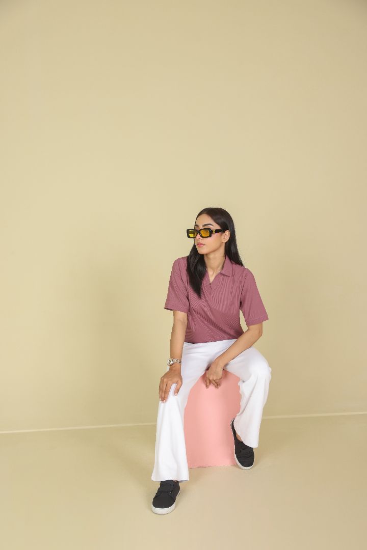 Wine Women Polo Shirt