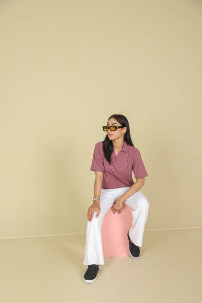 Wine Women Polo Shirt