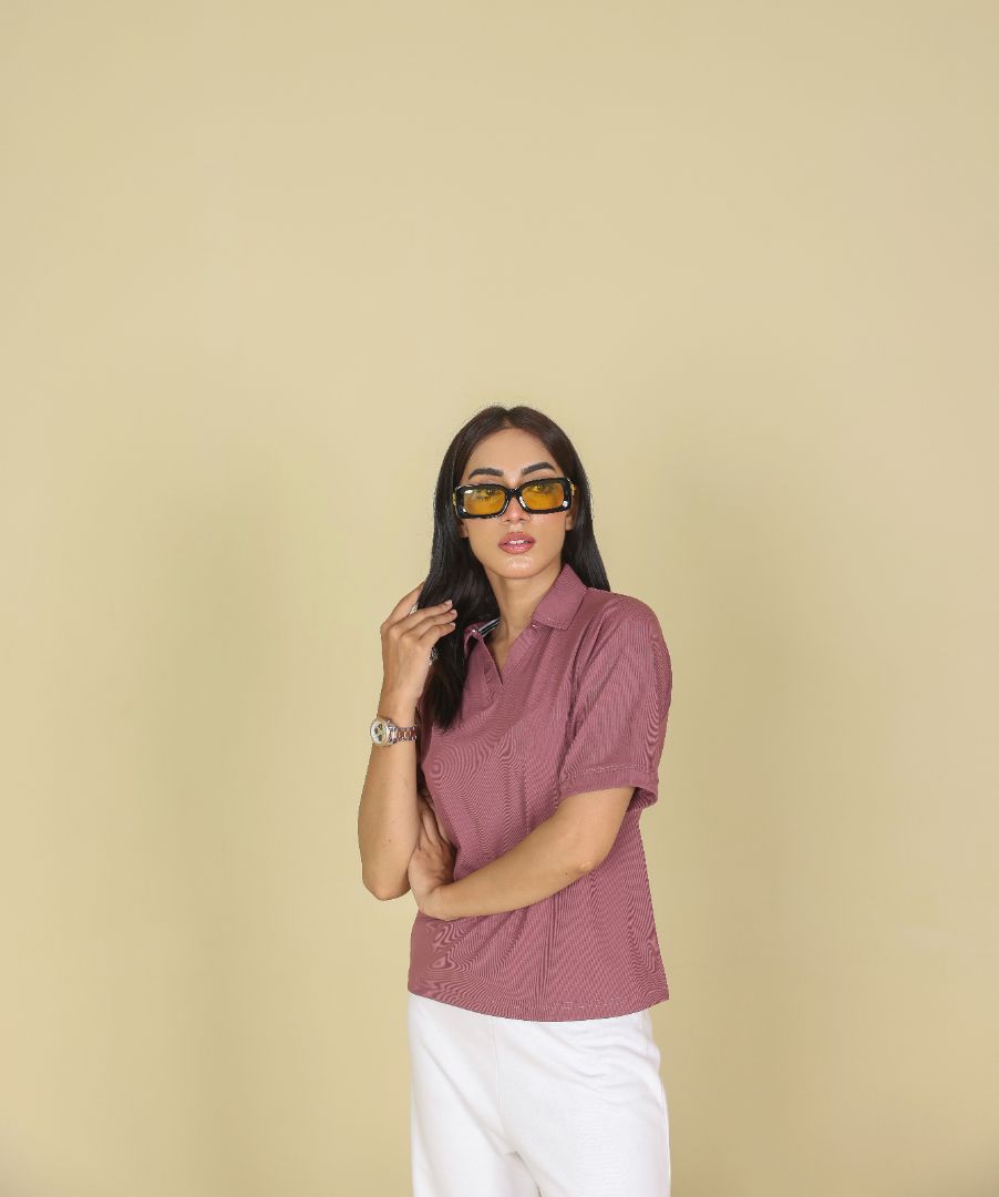Wine Women Polo Shirt