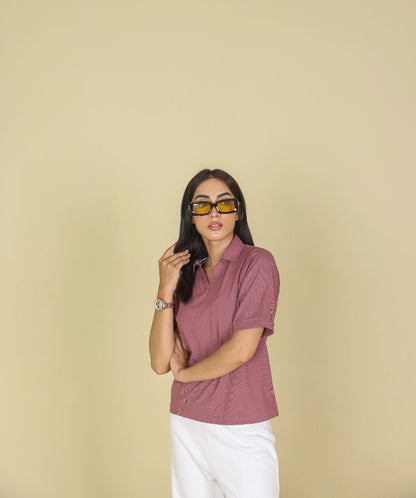 Wine Women Polo Shirt