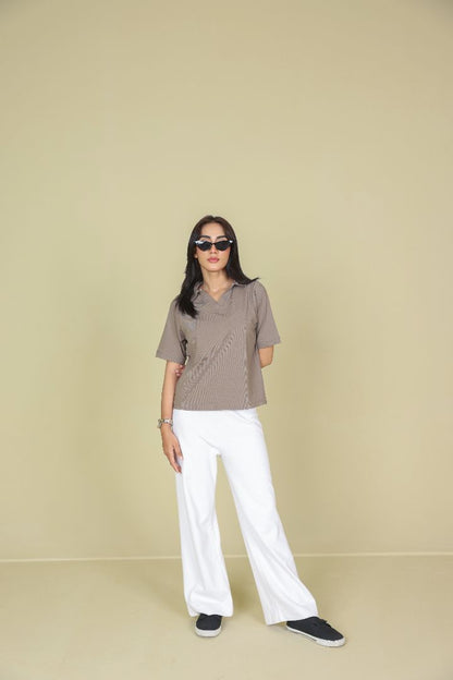 Dark Grey Women Polo Shirt