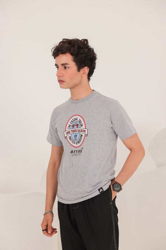 GREY BOOZA TEE