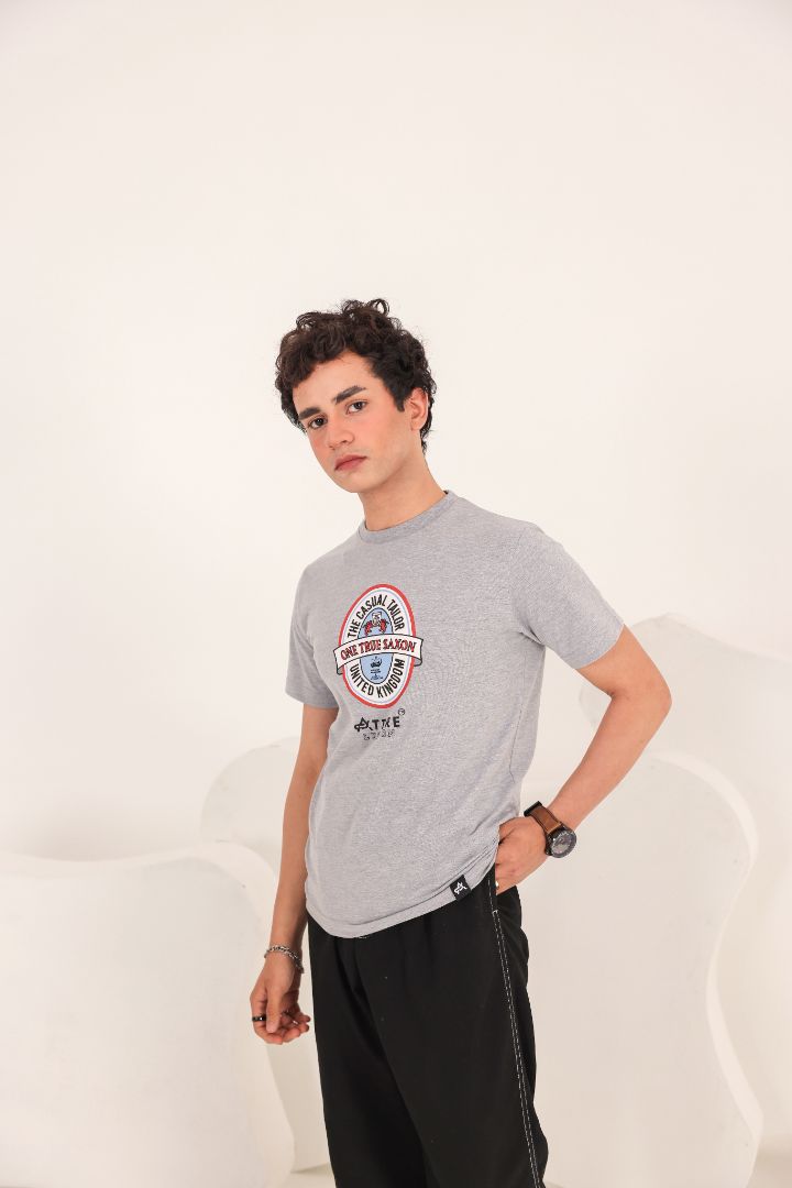GREY BOOZA TEE