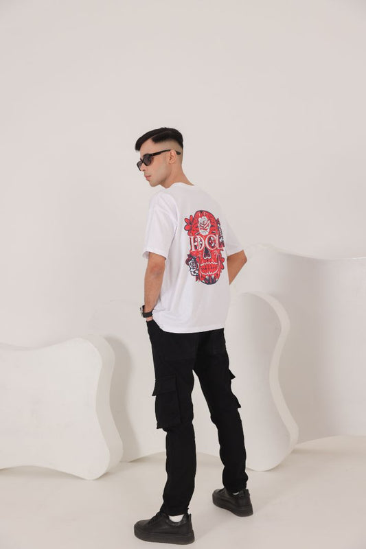 OVERSIZED WHITE IDIOL TEE