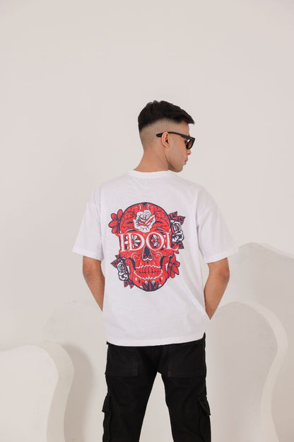 OVERSIZED WHITE IDIOL TEE
