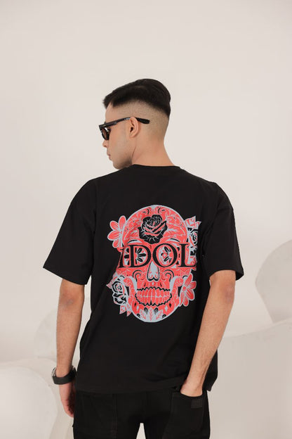 OVERSIZED BLACK IDIOL TEE