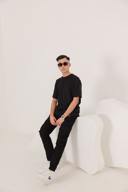OVERSIZED BLACK EAGLE TEE