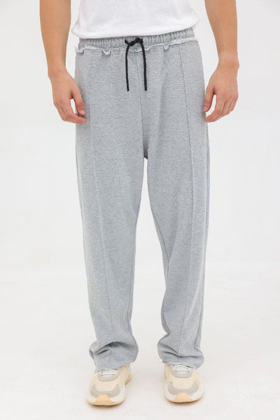 Raw Edge Trouser – Heather Grey