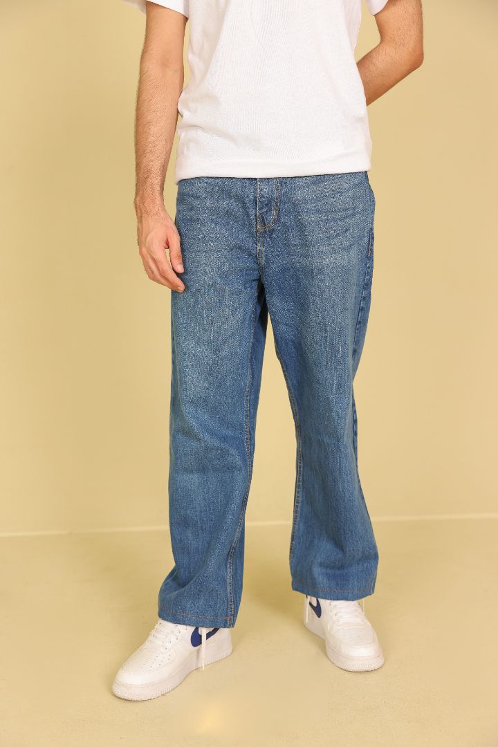 LT BLUE MENS BAGGY JEANS