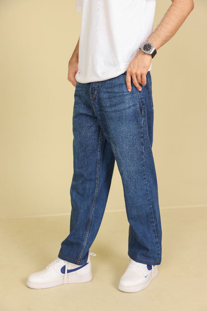 BLUE MENS BAGGY JEANS