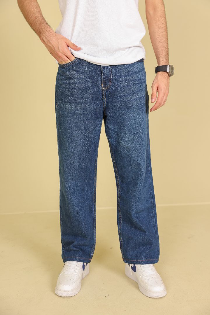BLUE MENS BAGGY JEANS