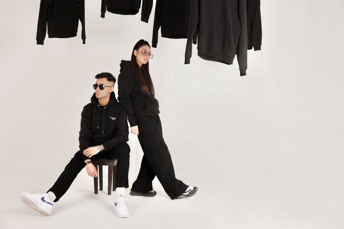 BLACK PARAFFIN HOODIE