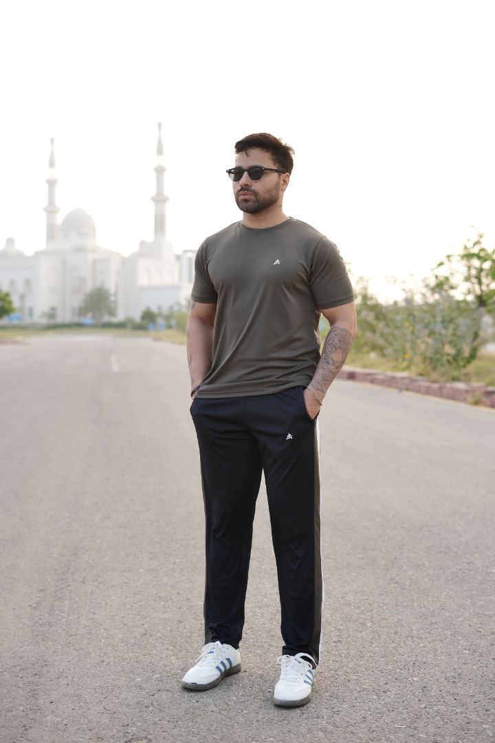 Green Black Men's Tracksuit