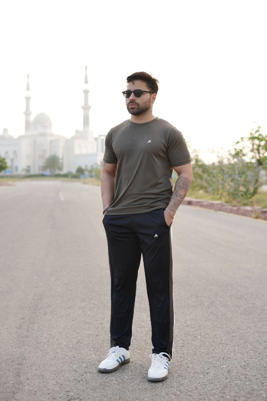 Green Black Men's Tracksuit