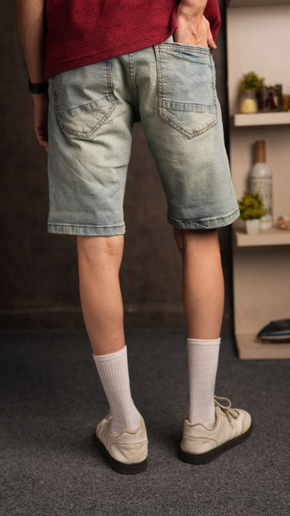 LT BLUE DENIM SHORTS