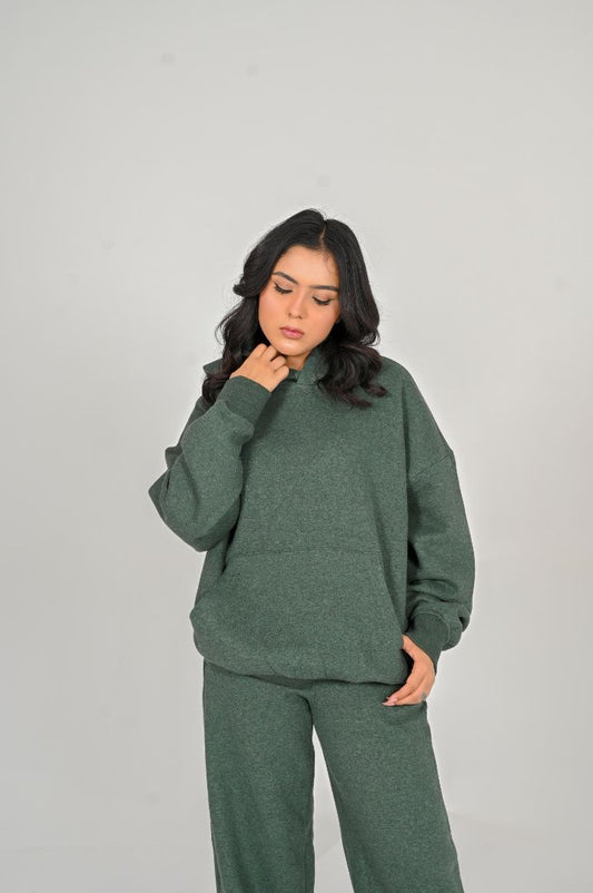 FOREST GREEN OVERSIZED HOODIE