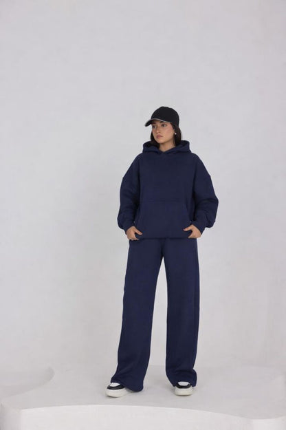 OVERSIZED NAVY BLUE TRACKSUIT SET