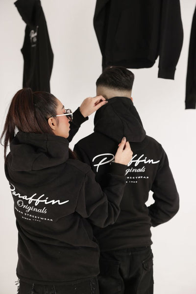 BLACK PARAFFIN HOODIE